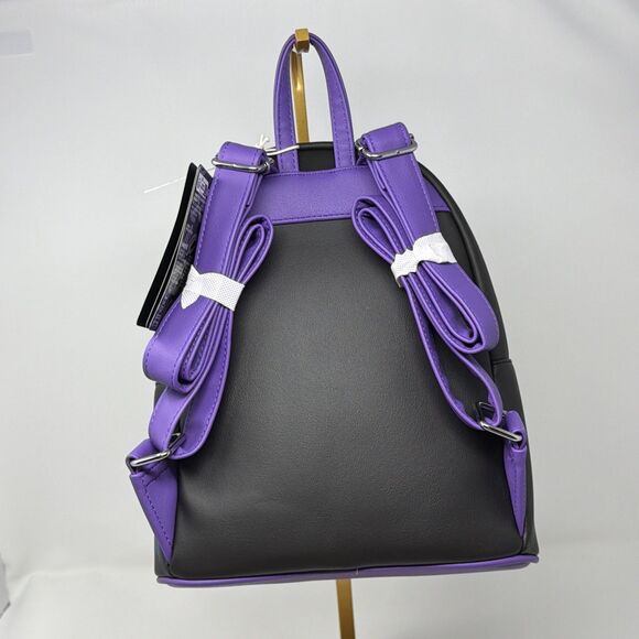 Disney Loungefly Villains Mini Backpack Maleficent Ursula Scar Roses Black NWT main image 5
